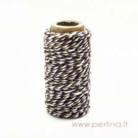 Bakers Twine "Spots & Stripes Jewels - Moss/Purple", 1 m. 
