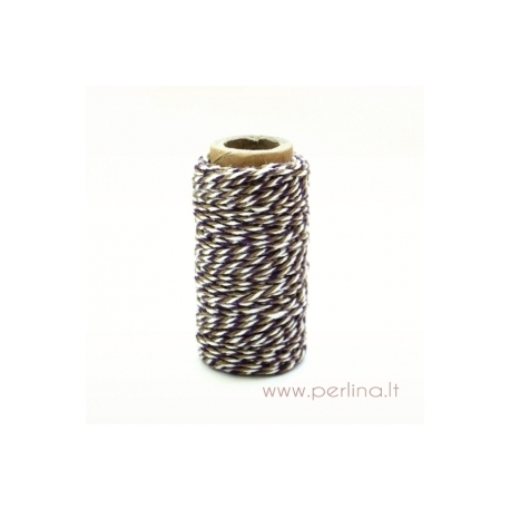 Virvelė "Spots & Stripes Jewels - Moss/Purple", 1 m. 