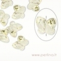 3700 Crystal Tabac, foil back, 8 mm