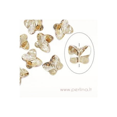3700 Crystal Tabac, foil back, 8 mm