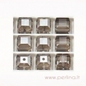 3700 Crystal Tabac, foil back, 8 mm