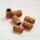 Polimerinio molio karoliukas "Rožė", 8x10 mm