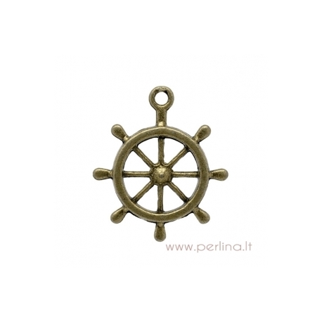 Bronzos sp. pakabukas "Rudder", 28x24 mm