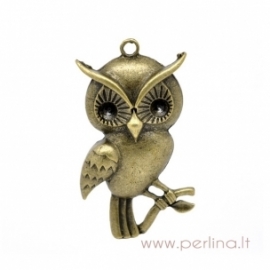 Bronzos sp. pakabukas "Owl", 6,2x3,5 cm