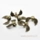 Bronzos sp. pakabukas "Wing & Heart", 35x26 mm