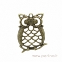 Bronzos sp. pakabukas "Owl", 3,9x3 cm