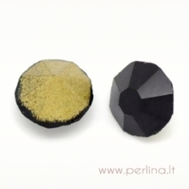Crystal rhinestone, black, SS16, 1 pc