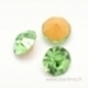 Crystal rhinestone, green, SS16, 1 pc