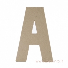 Paper Mache Letter "A", 20x14,5x2,5 cm