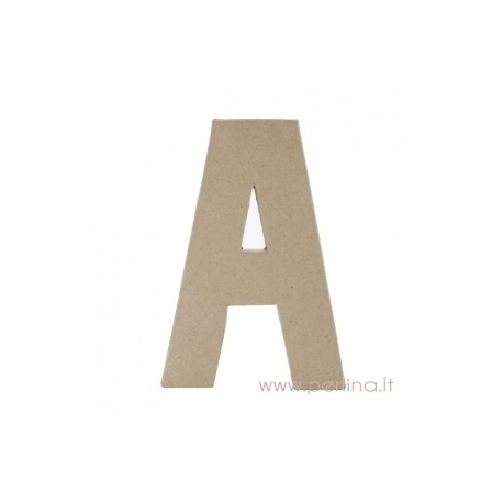 Paper Mache Letter "A", 20x14,5x2,5 cm