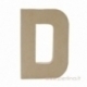 Paper Mache Letter "D", 20x14,5x2,5 cm