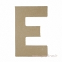 Paper Mache Letter "E", 20x14,5x2,5 cm