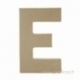 Paper Mache Letter "E", 20x14,5x2,5 cm