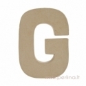 Paper Mache Letter "G", 20x14,5x2,5 cm