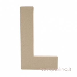 Kartoninė raidė L, 20x14,5x2,5 cm