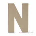 Kartoninė raidė N, 20x14,5x2,5 cm