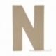Paper Mache Letter "N", 20x14,5x2,5 cm