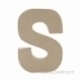 Paper Mache Letter "S", 20x14,5x2,5 cm