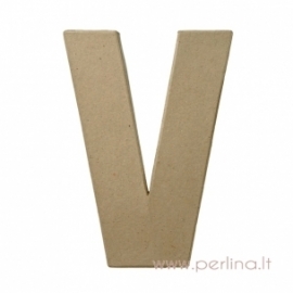Kartoninė raidė V, 20x14,5x2,5 cm