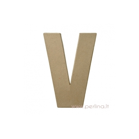 Kartoninė raidė V, 20x14,5x2,5 cm