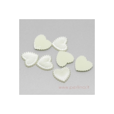 Acrylic embellishment "Heart", 14x14 mm, 1 pc