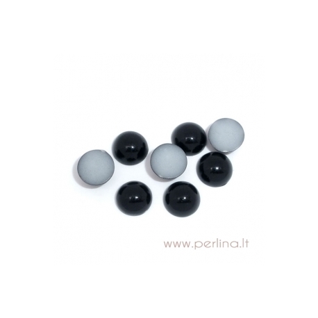 Acrylic cabochon embellishment, 6 mm, 10 pcs