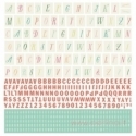 Raidžių lipdukai "Alphabet Stickers", 30,5x30,5 cm