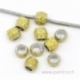 Pandora metalinis karoliukas, geltonas, 10x8 mm