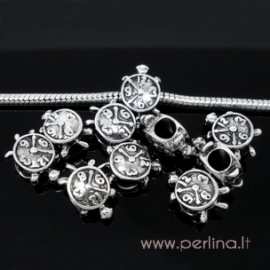 Pandora metalinis karoliukas "Laikrodis", 16x10 mm
