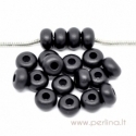 Pandora akrilinis karoliukas, juodas, 14x8 mm