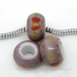 Pandora keramikinis karoliukas "Heart", 14x9 mm