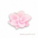Akrilinis kabošonas "Pink Flower", 13x12 mm