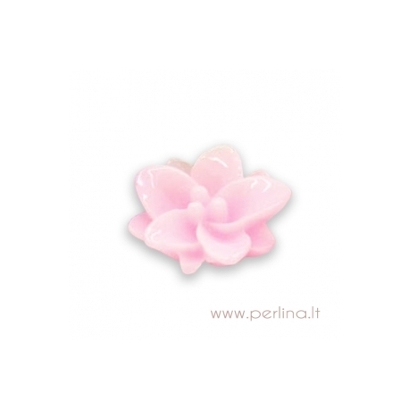 Akrilinis kabošonas "Pink Flower", 13x12 mm
