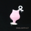 Pakabukas dengtas emaliu "Party", 20x10 mm