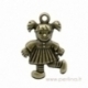 Bronzos sp. pakabukas "Girl", 36x23 mm