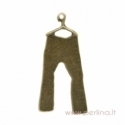 Bronzos sp. pakabukas "Trousers", 45x21 mm