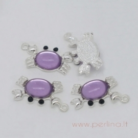 Akrilinis pakabukas "Krabas", 24x13 mm