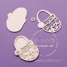 Chipboard "Lacy Children shoes", 2 pcs