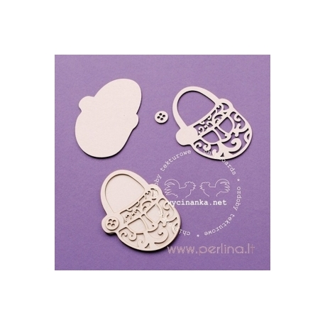 Chipboard "Lacy Children shoes", 2 pcs