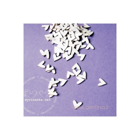 Chipboard "Hearts, little", 100 pcs
