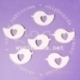 Chipboard "Bird with heart", 6 pcs