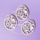 Chipboard "Easter eggs with flowers", 3 pcs