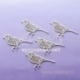 Chipboard "Lacy birds", 5 pcs
