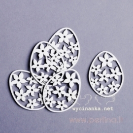Chipboard "Daffodils Easter egg", 5 pcs