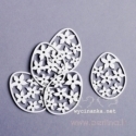 Chipboard "Daffodils Easter egg", 5 pcs