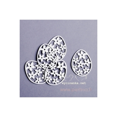 Chipboard "Daffodils Easter egg", 5 pcs