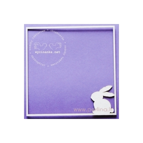 Chipboard "Frame with rabbit", 1 pc