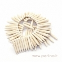 Howlite Bead, 34x5 mm, 1 PC