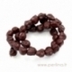 Howlite Skull Head Bead, brown, 10x8 mm