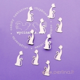 Chipboard "Cats", 10 pcs